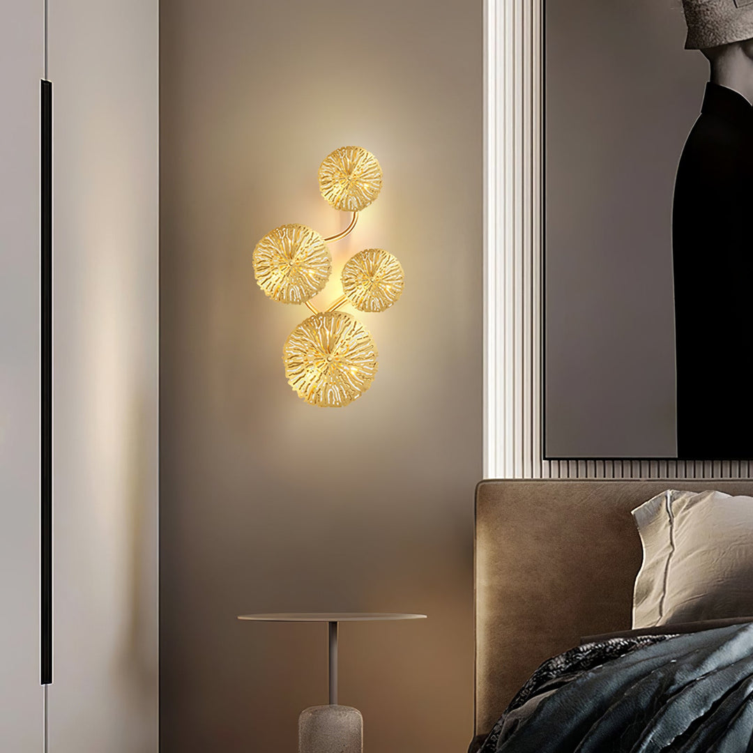 Lotusblad Vägglampa