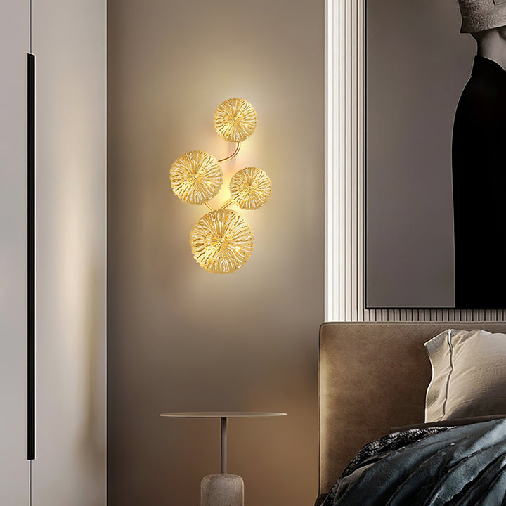Lotusblad Vägglampa