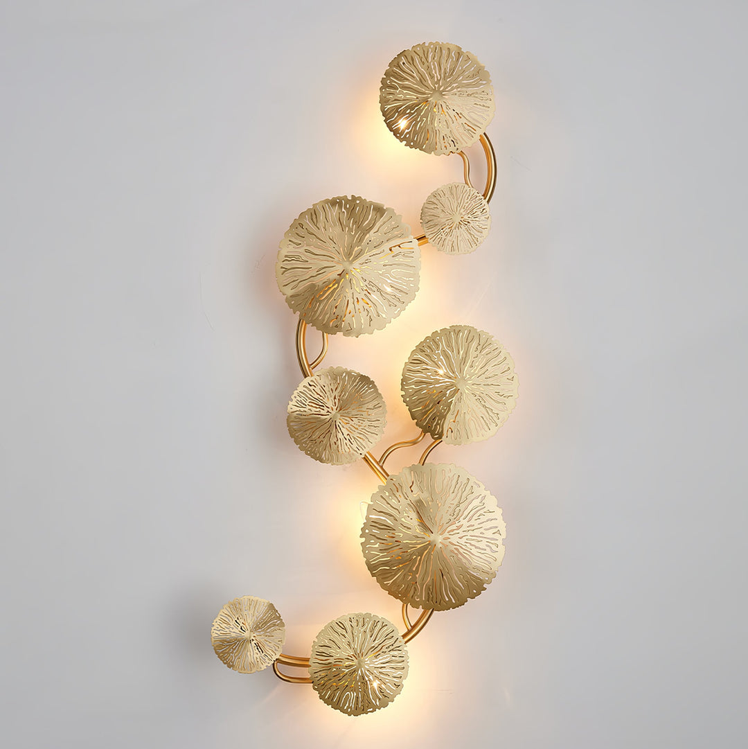 Lotusblad Vägglampa