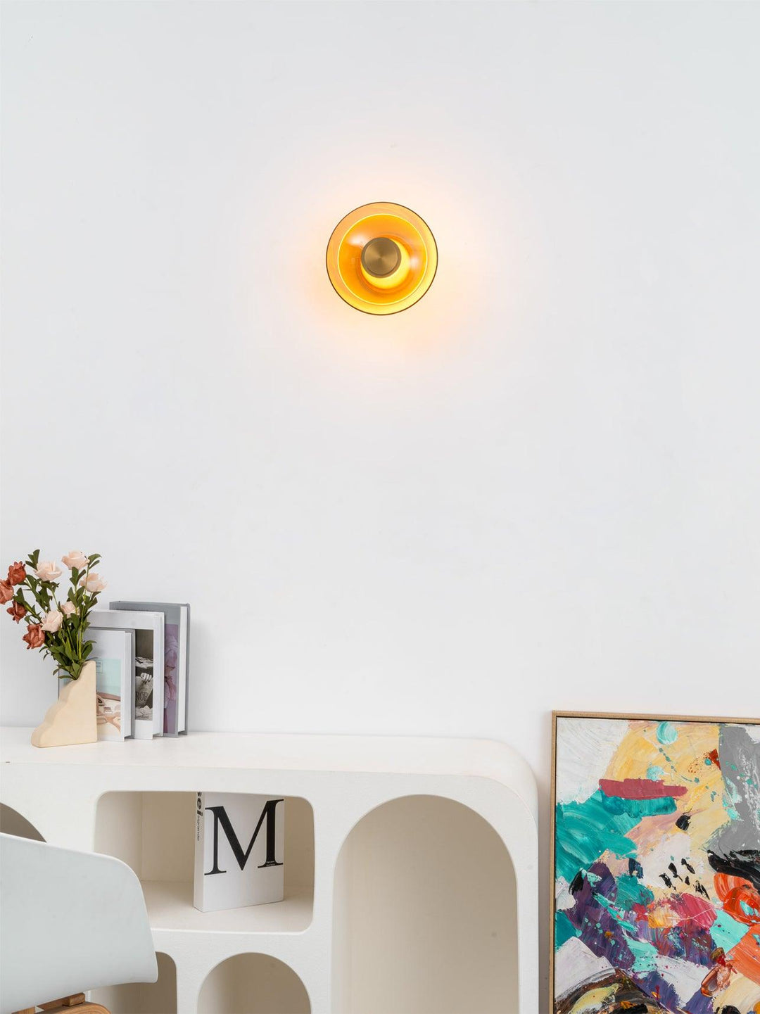 Luna A Disc Vägglampa