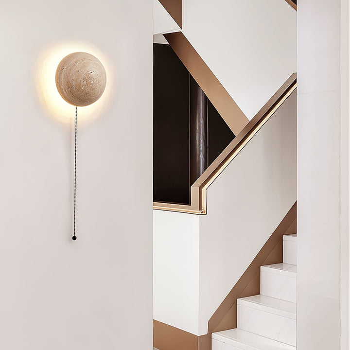 Luna Travertin Vägglampa