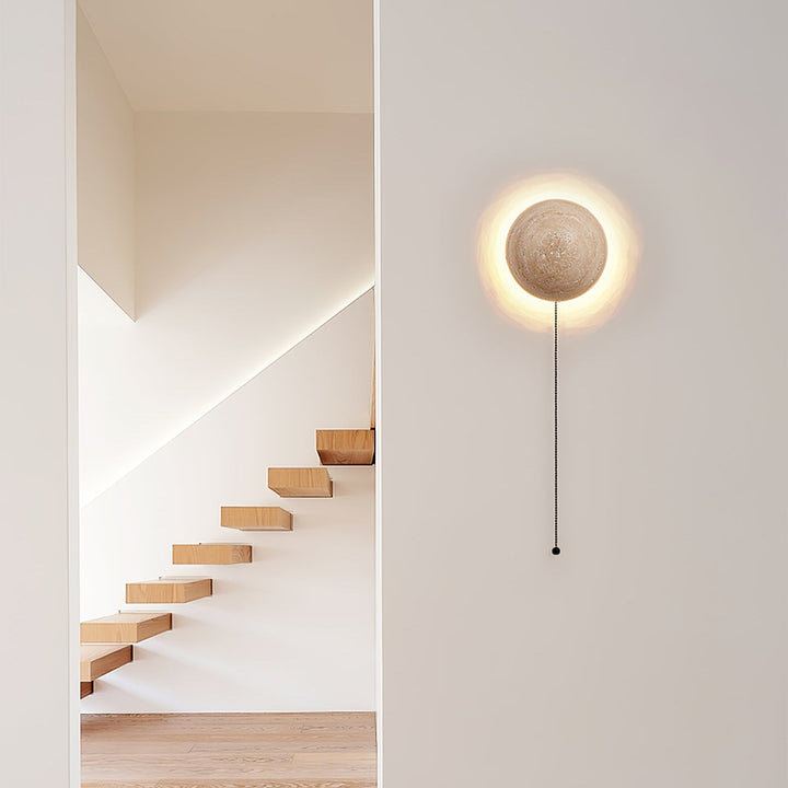 Luna Travertin Vägglampa