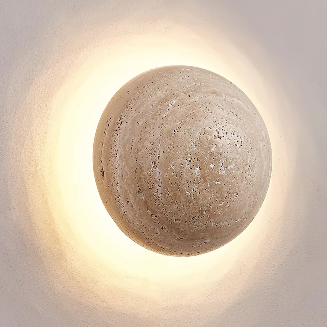 Luna Travertin Vägglampa