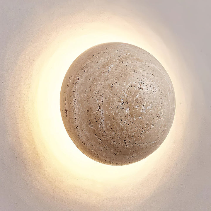 Luna Travertin Vägglampa