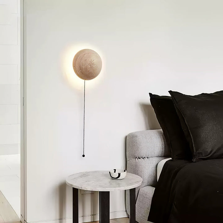 Luna Travertin Vägglampa