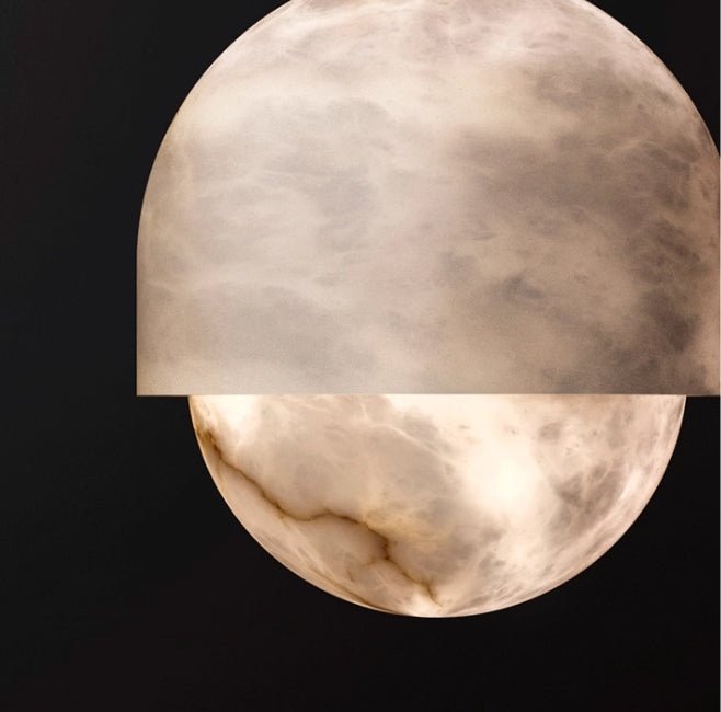 Lunar Dome Alabaster Hänglampa