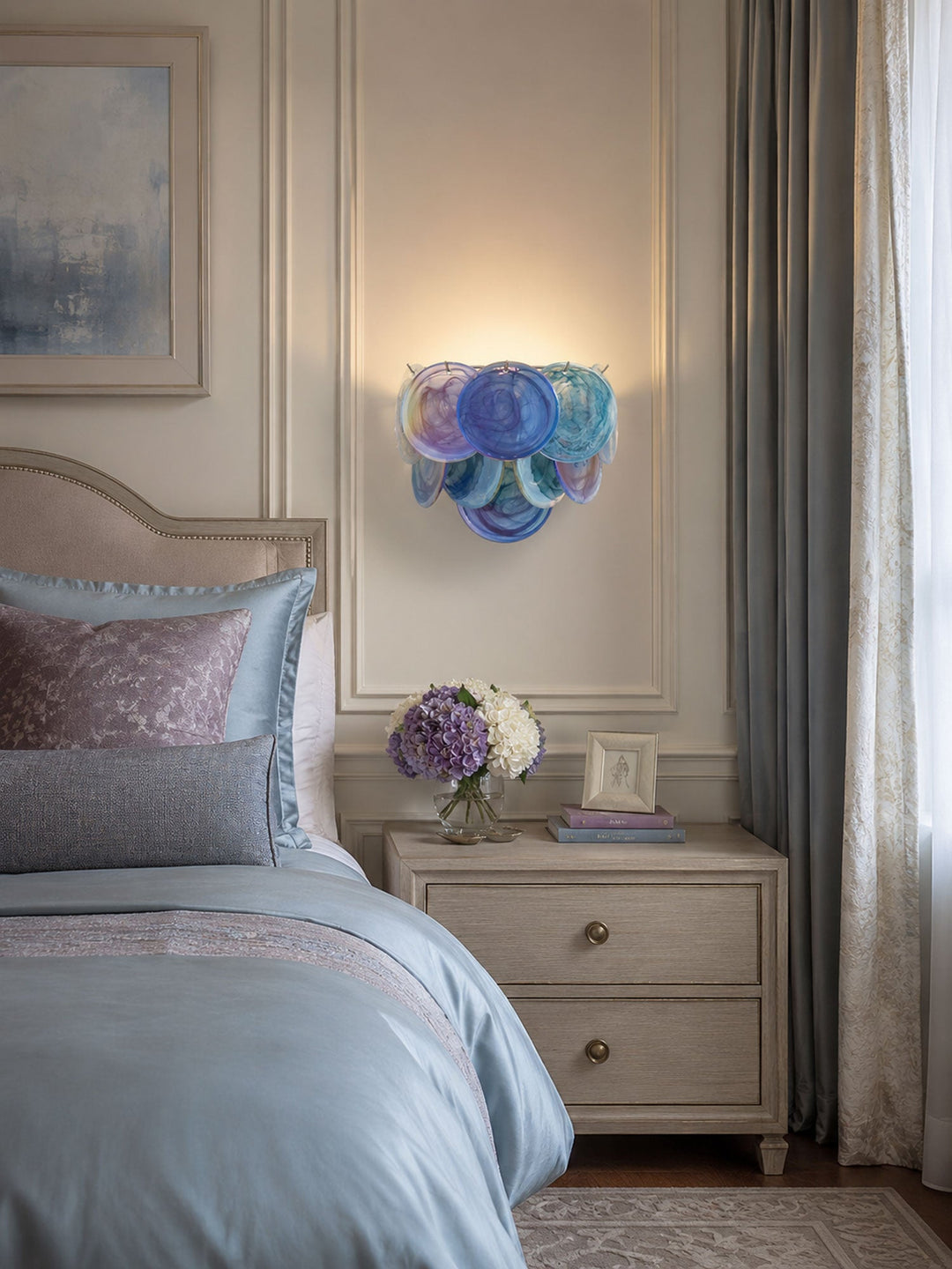 Lunaria Disc Glas Vägglampa