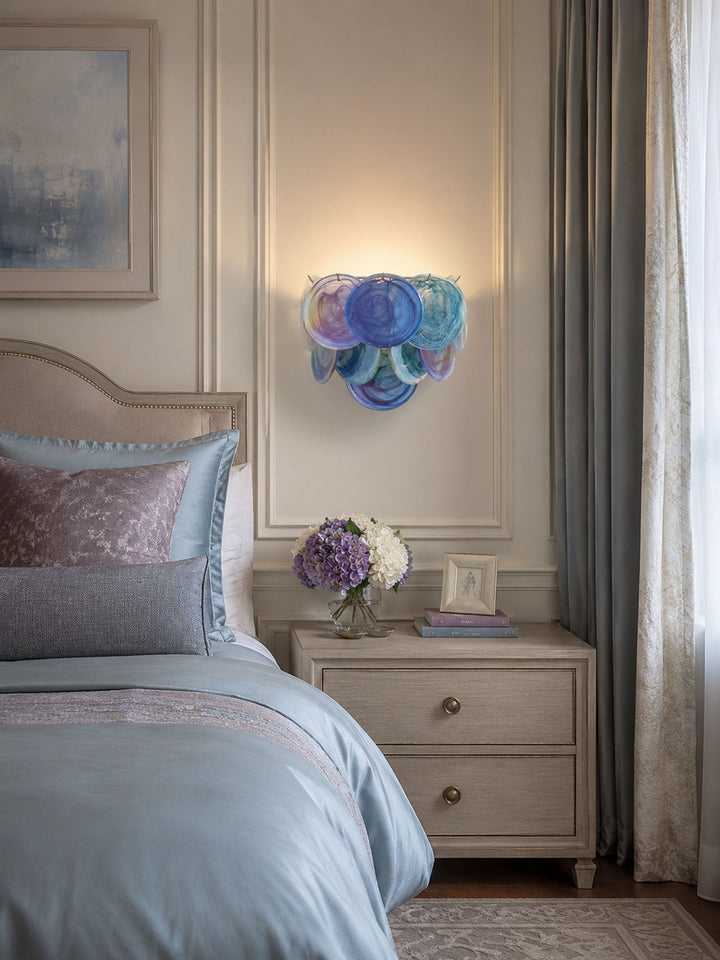 Lunaria Disc Glas Vägglampa