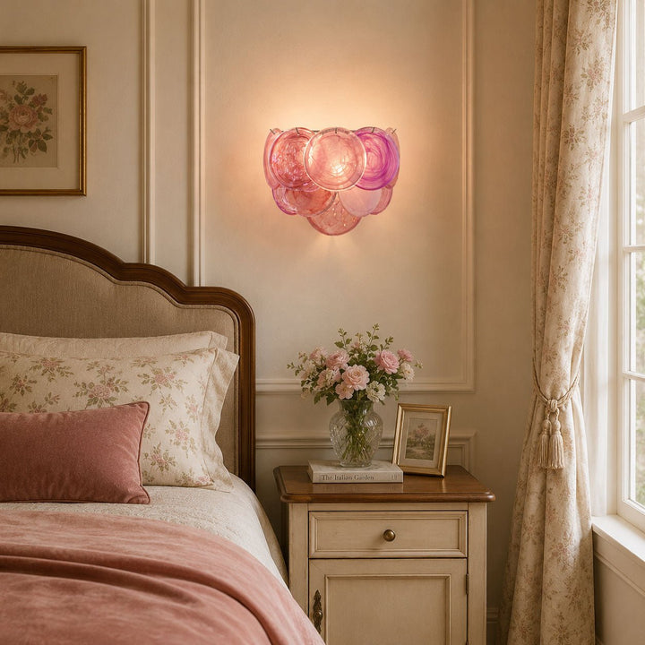 Lunaria Disc Glas Vägglampa
