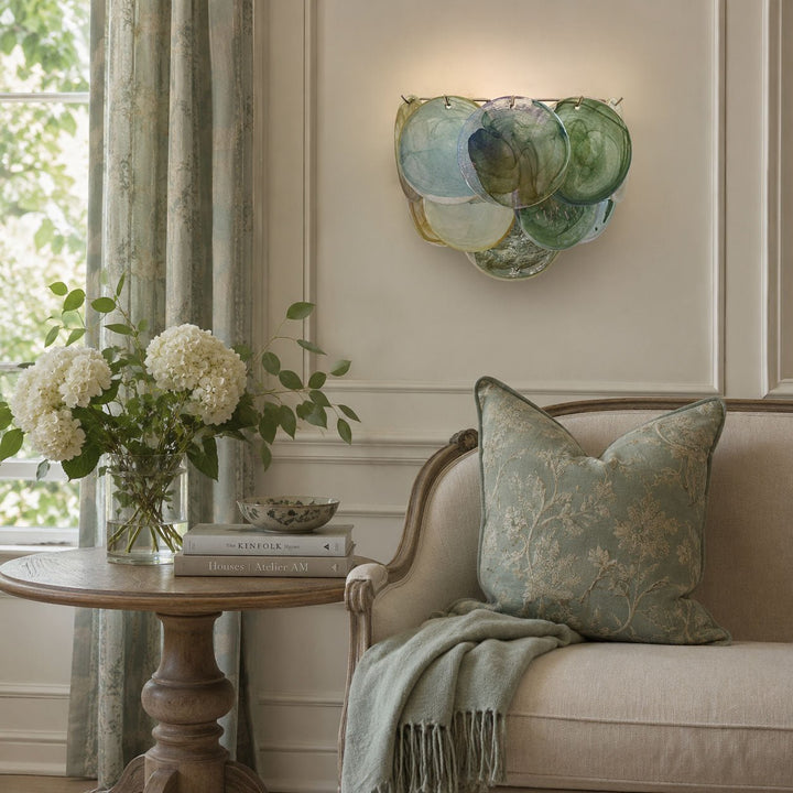 Lunaria Disc Glas Vägglampa