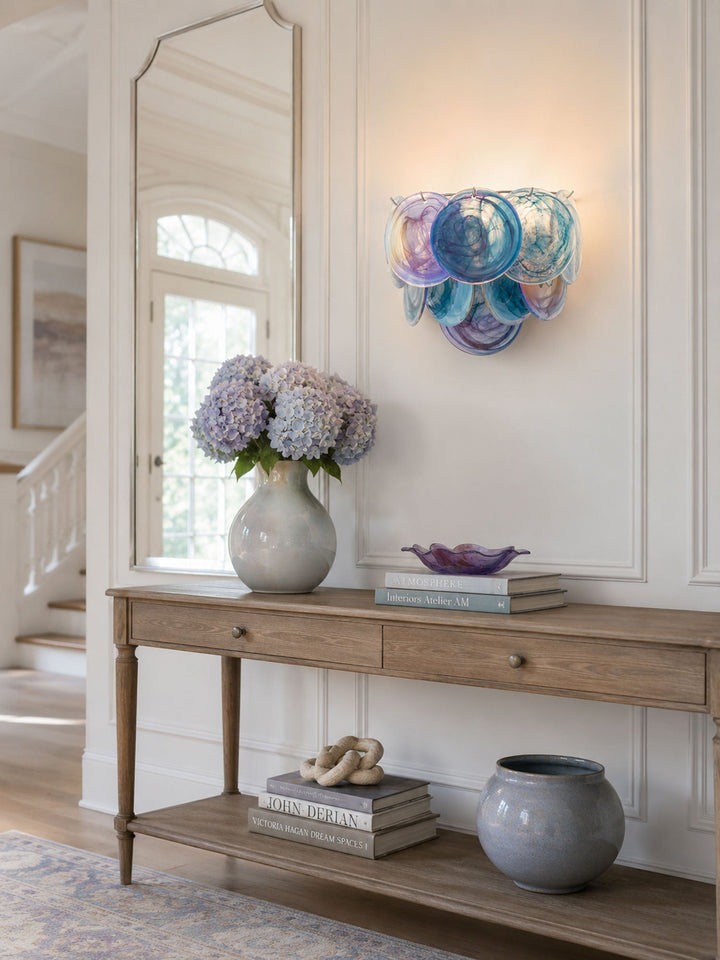 Lunaria Disc Glas Vägglampa