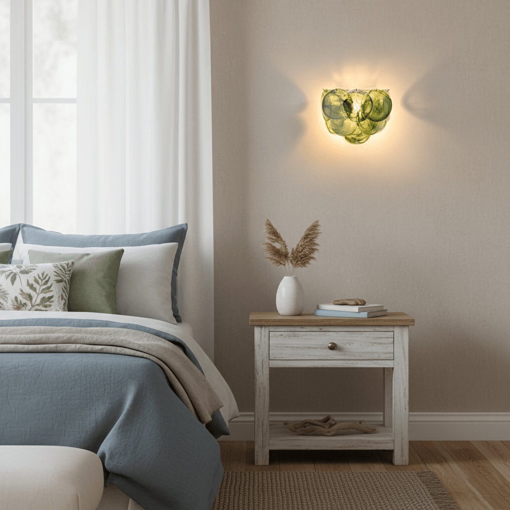 Lunaria Disc Glas Vägglampa
