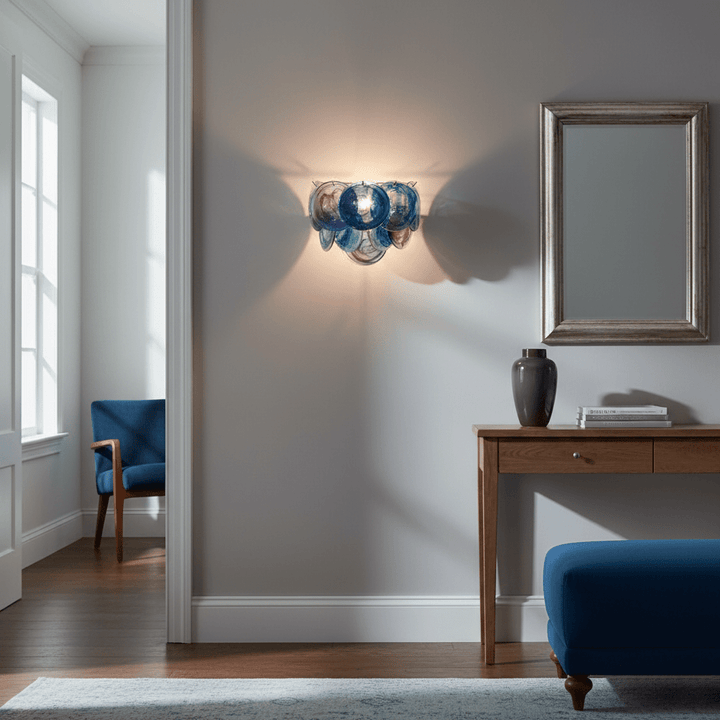 Lunaria Disc Glas Vägglampa