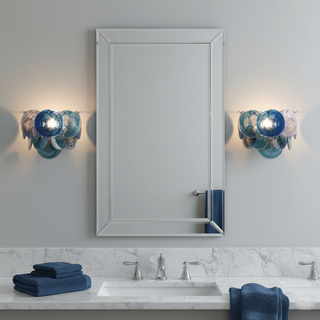 Lunaria Disc Glas Vägglampa
