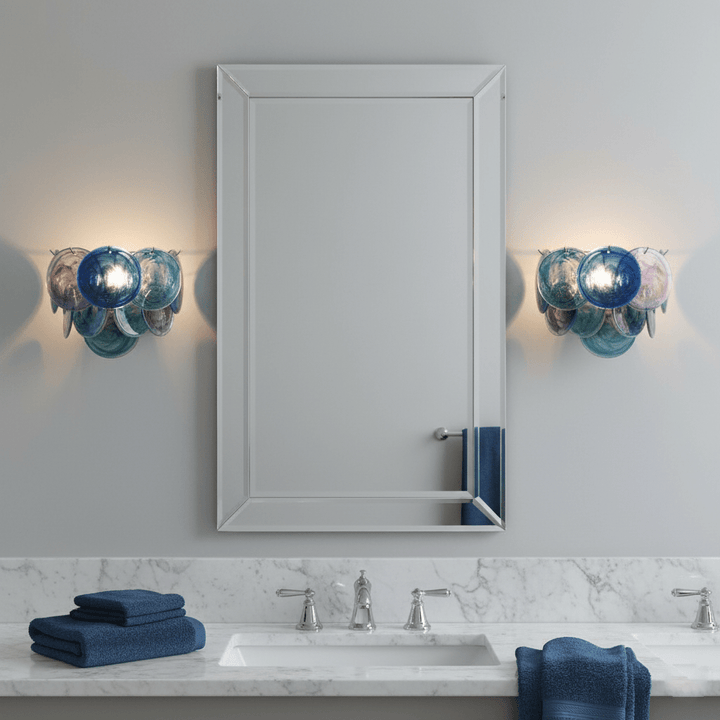 Lunaria Disc Glas Vägglampa