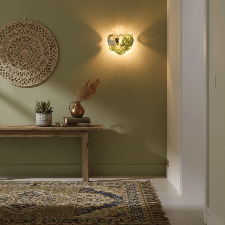 Lunaria Disc Glas Vägglampa