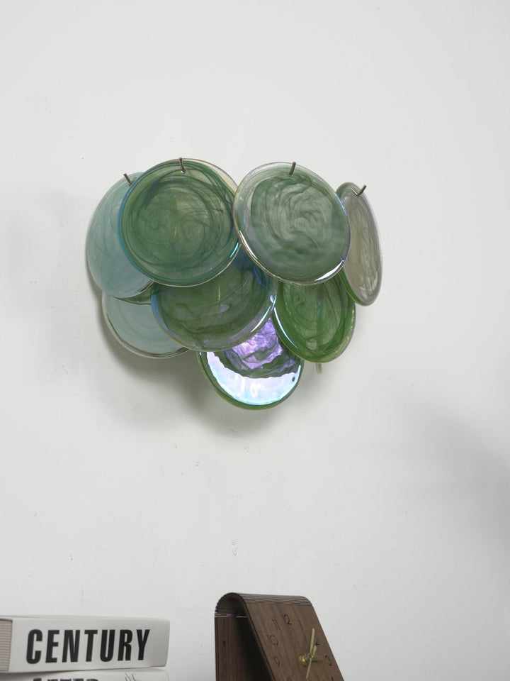 Lunaria Disc Glas Vägglampa
