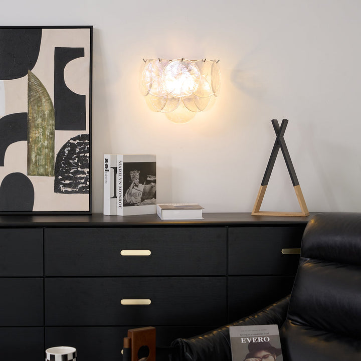 Lunaria Disc Glas Vägglampa