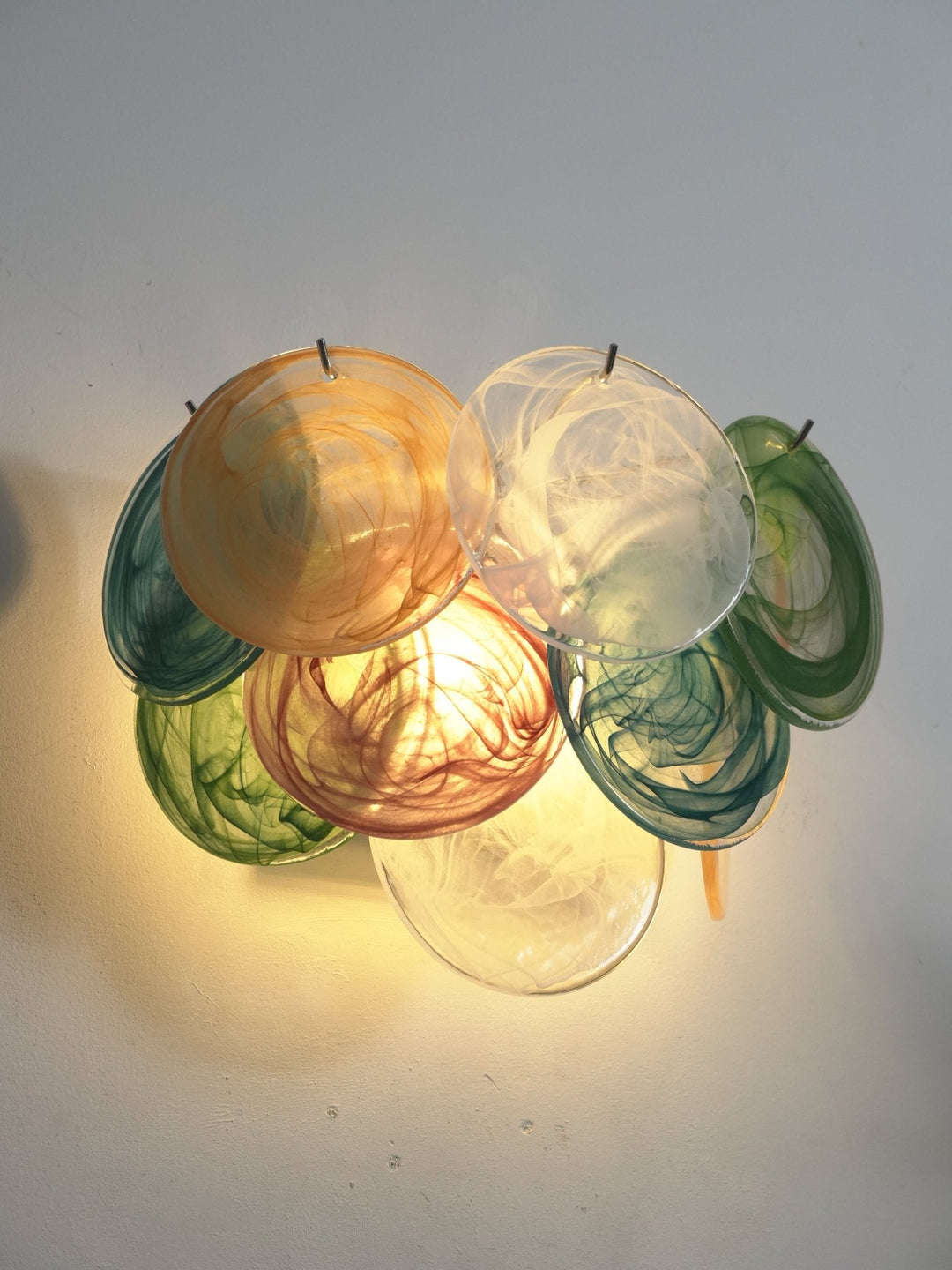 Lunaria Disc Glas Vägglampa