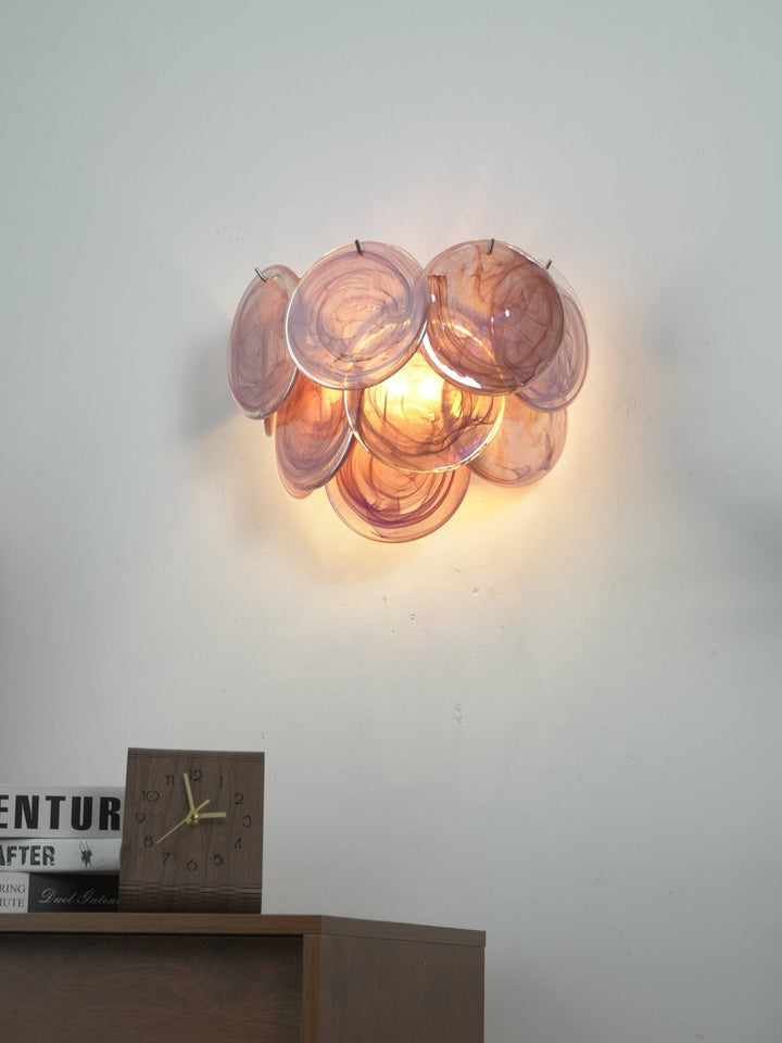 Lunaria Disc Glas Vägglampa