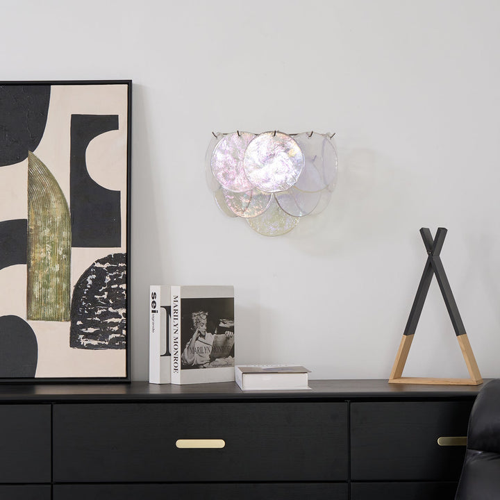 Lunaria Disc Glas Vägglampa