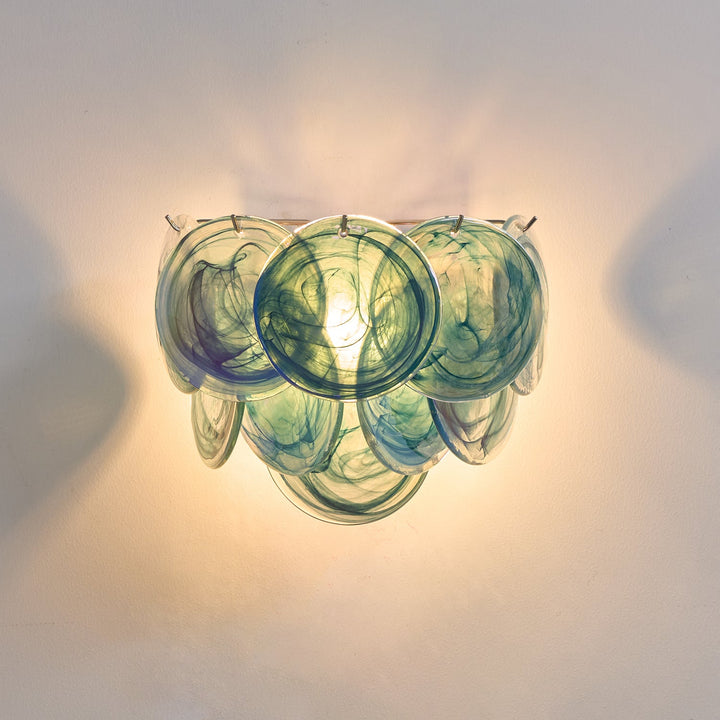 Lunaria Disc Glas Vägglampa