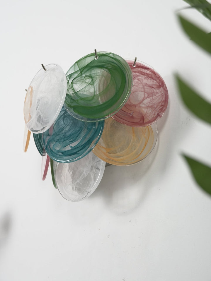 Lunaria Disc Glas Vägglampa