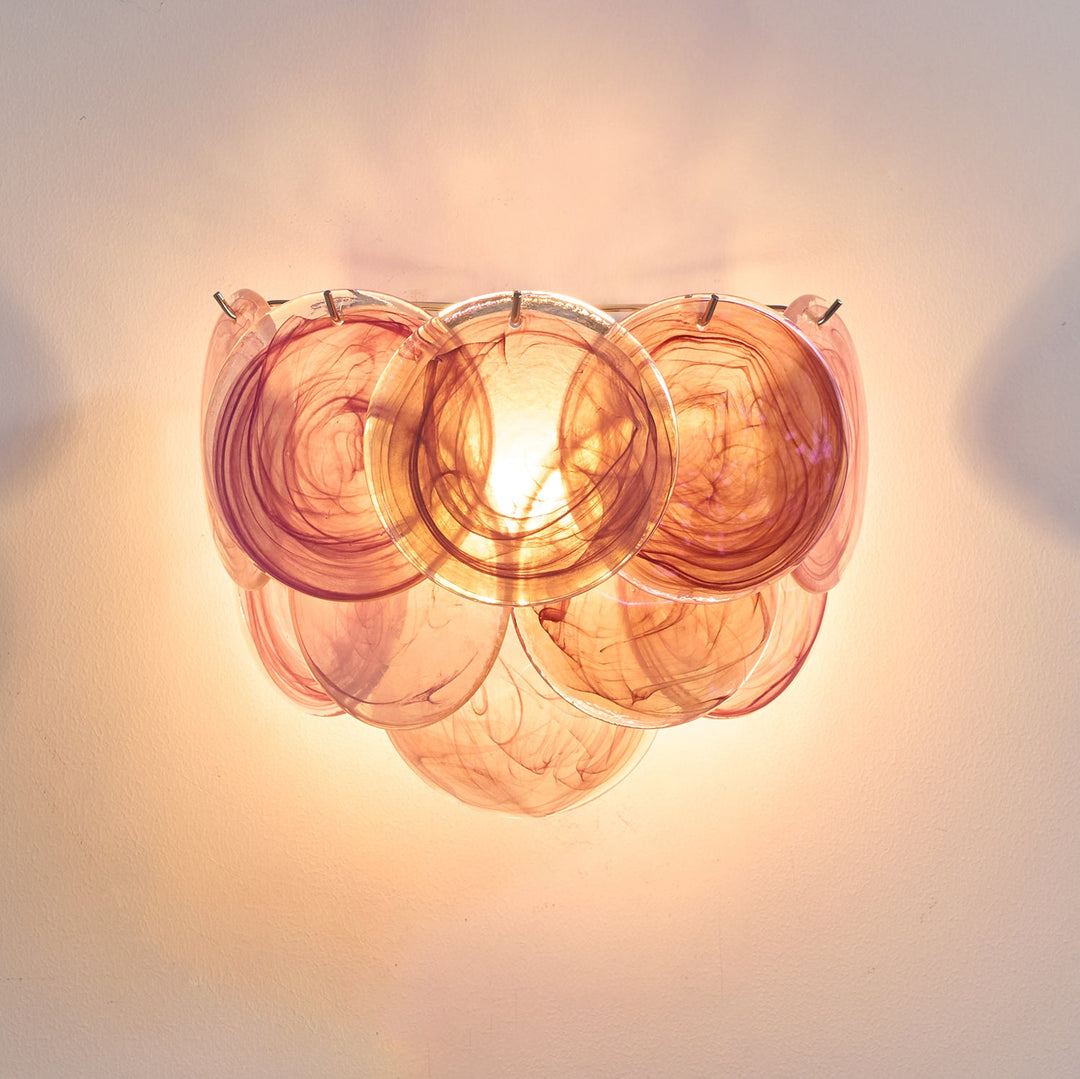 Lunaria Disc Glas Vägglampa