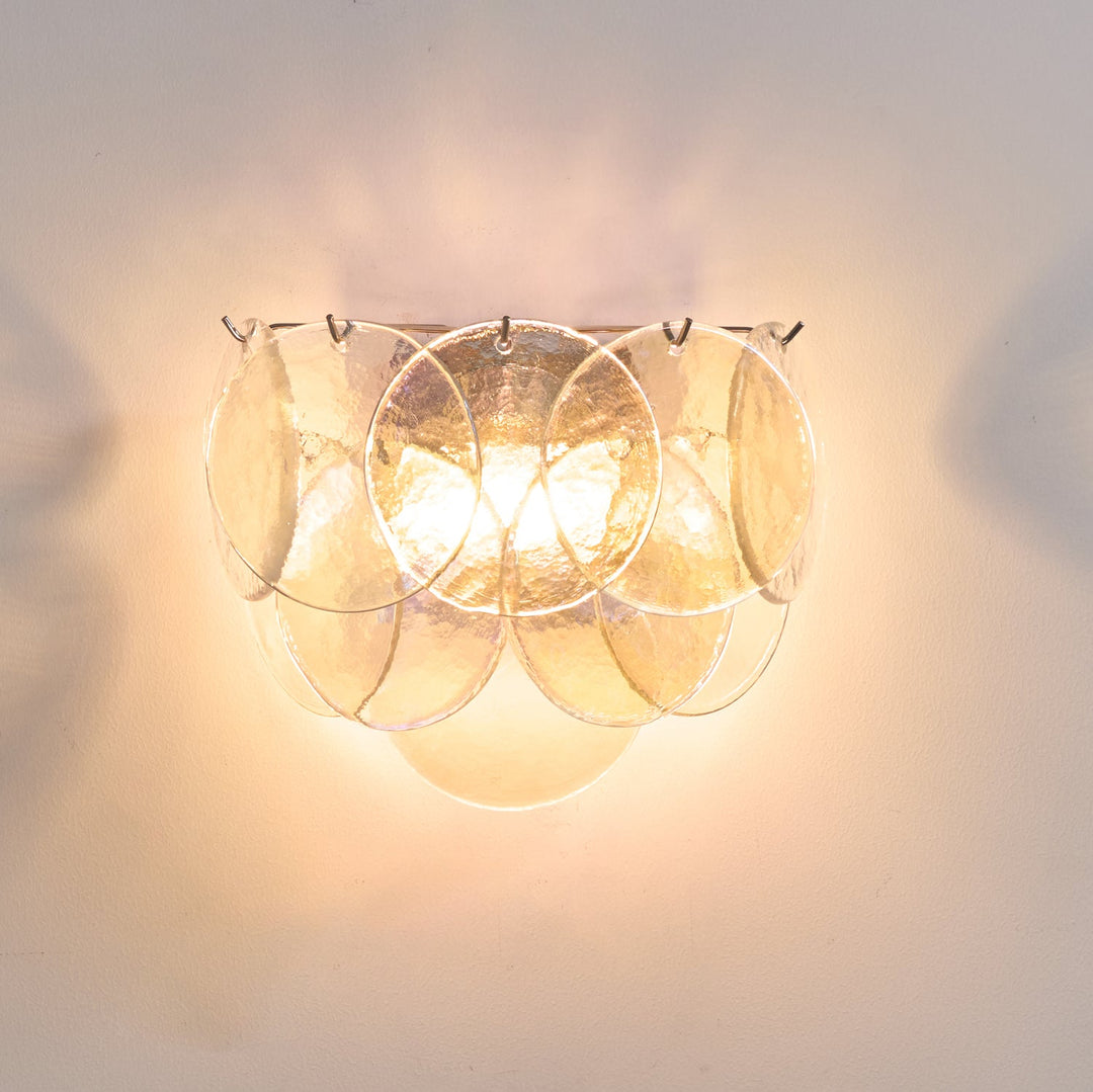 Lunaria Disc Glas Vägglampa