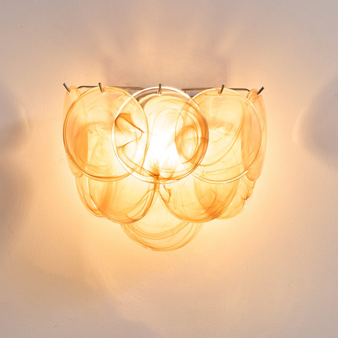 Lunaria Disc Glas Vägglampa