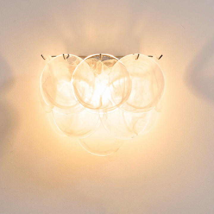 Lunaria Disc Glas Vägglampa