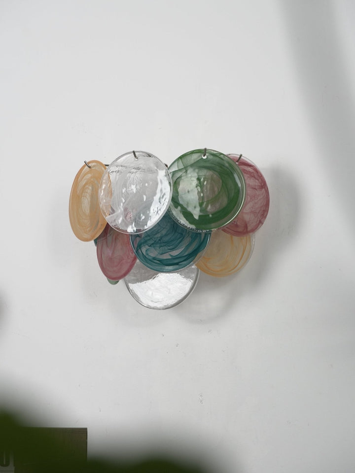 Lunaria Disc Glas Vägglampa