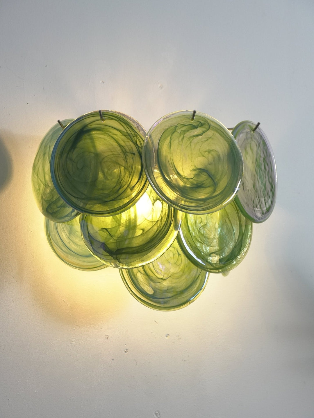 Lunaria Disc Glas Vägglampa