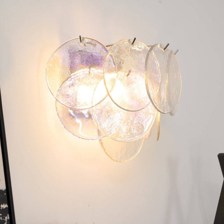 Lunaria Disc Glas Vägglampa