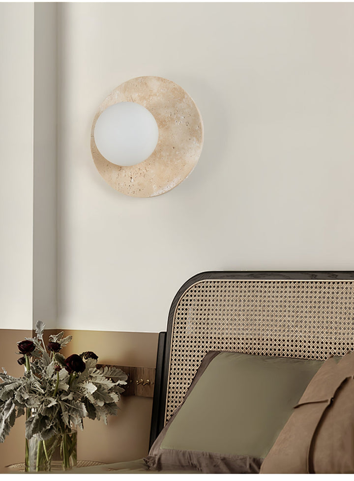 Lunaro Travertine Vägglampa