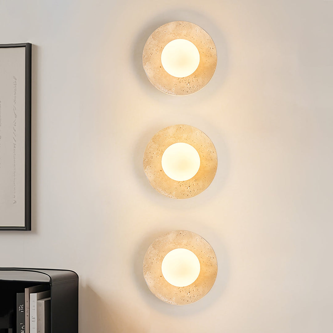 Lunaro Travertine Vägglampa