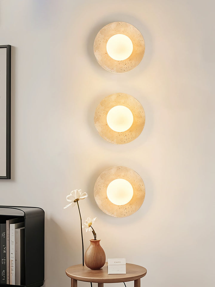 Lunaro Travertine Vägglampa