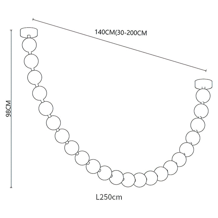 Strandhalsband Chandelier