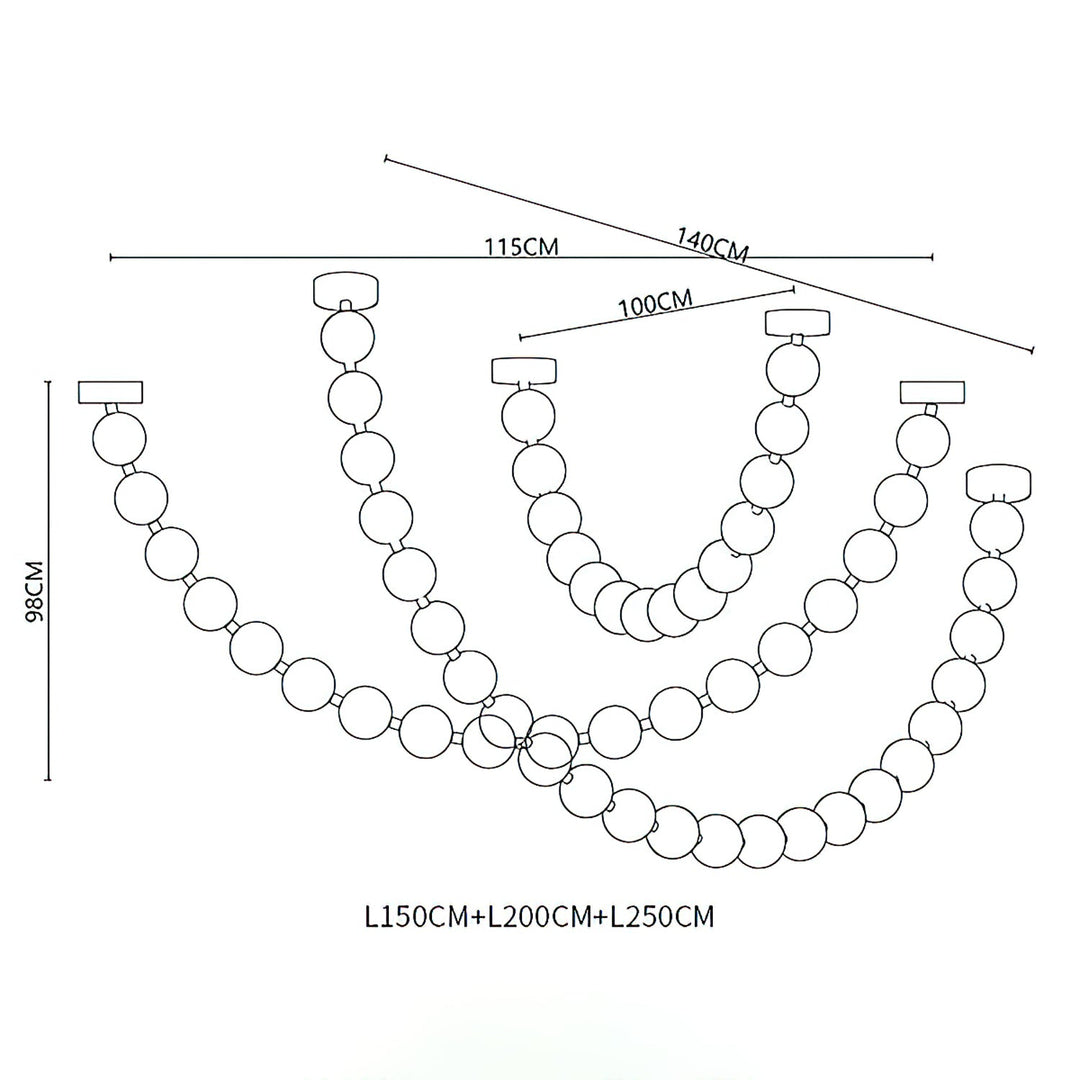 Strandhalsband Chandelier