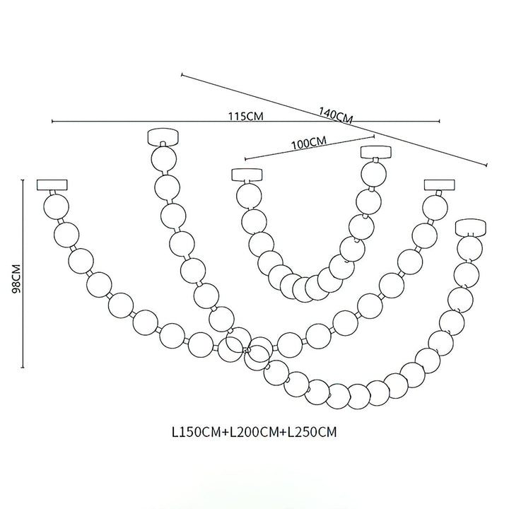 Strandhalsband Chandelier