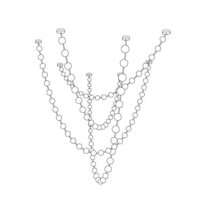 Strandhalsband Chandelier