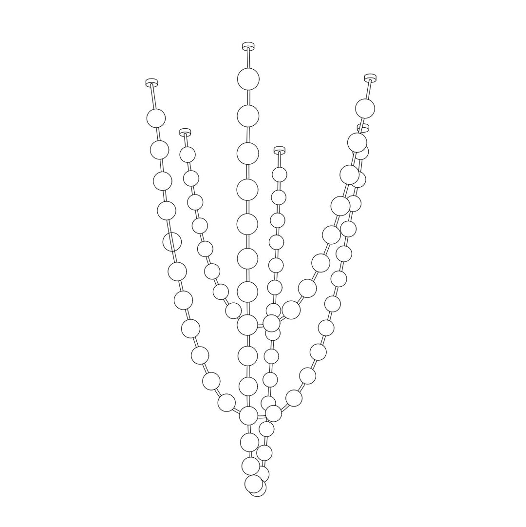 Strandhalsband Chandelier