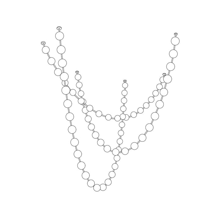 Strandhalsband Chandelier
