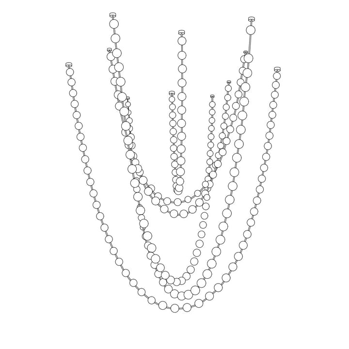 Strandhalsband Chandelier