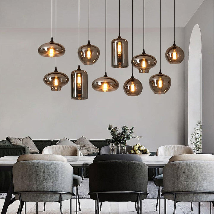 Flaskglas Pendellampa