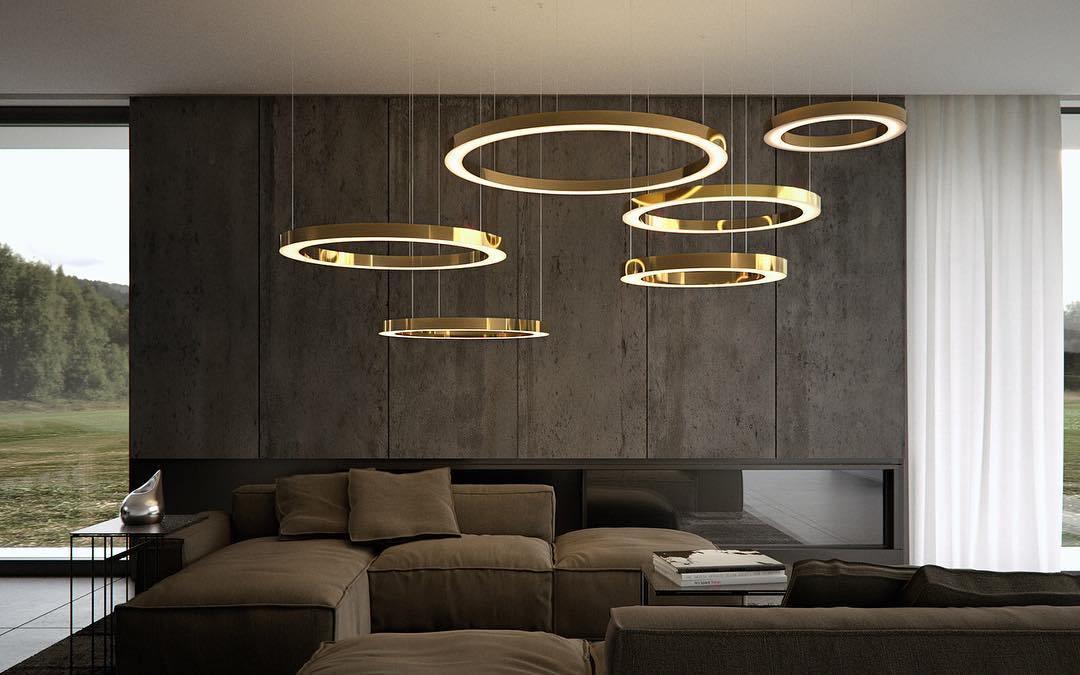 Ring LED Pendellampa