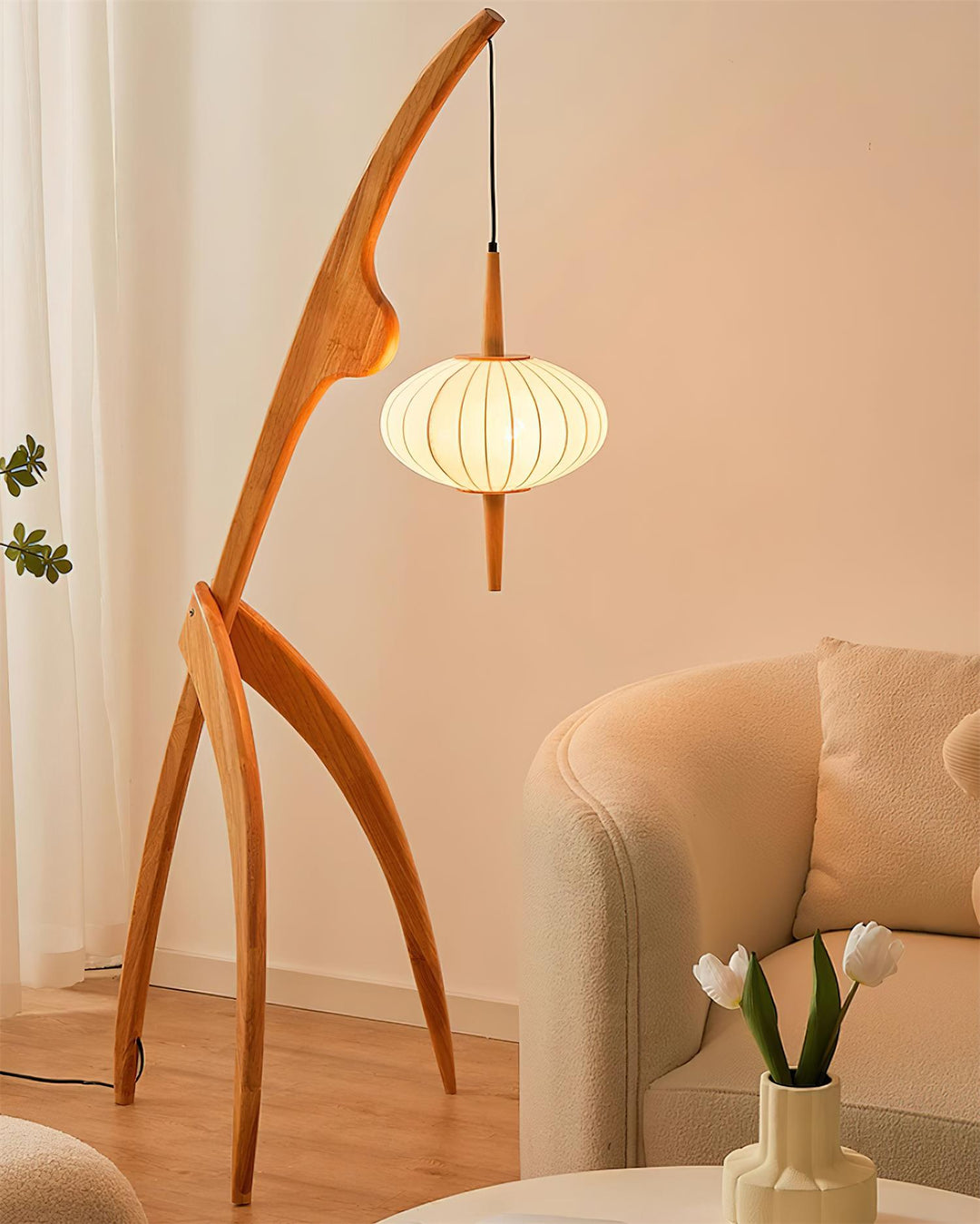 Mantis Trä Golvlampa