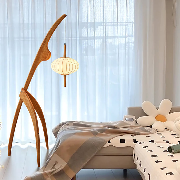 Mantis Trä Golvlampa