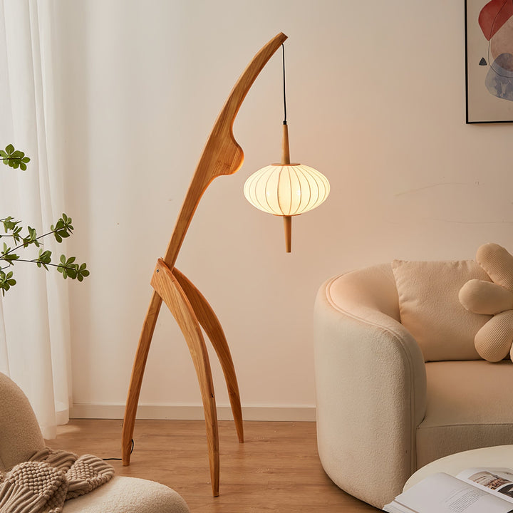 Mantis Trä Golvlampa
