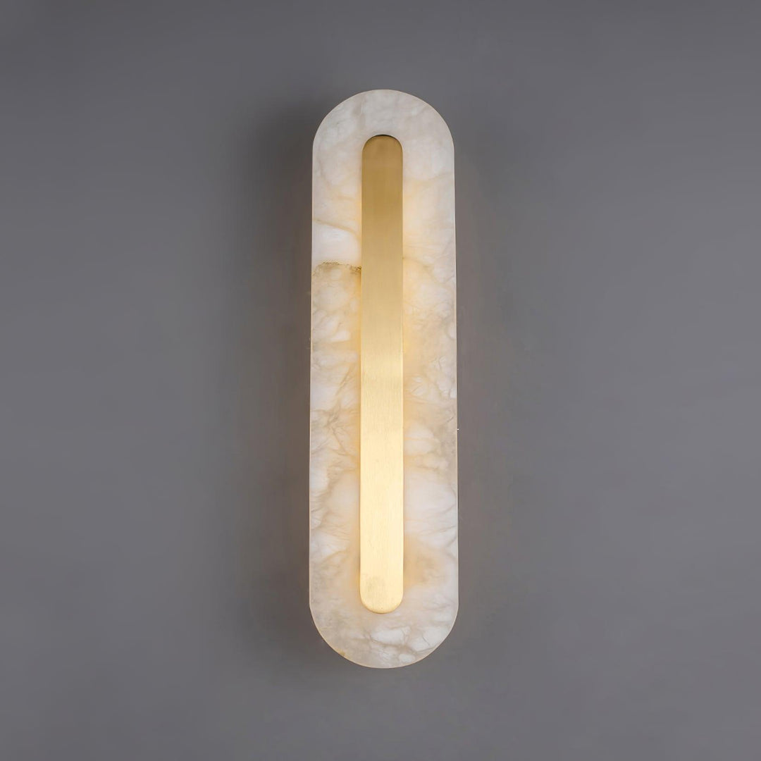 Alabaster Rund Vägglampa